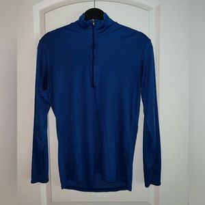 Patagonia Capilene quarter zip blue base layer size small